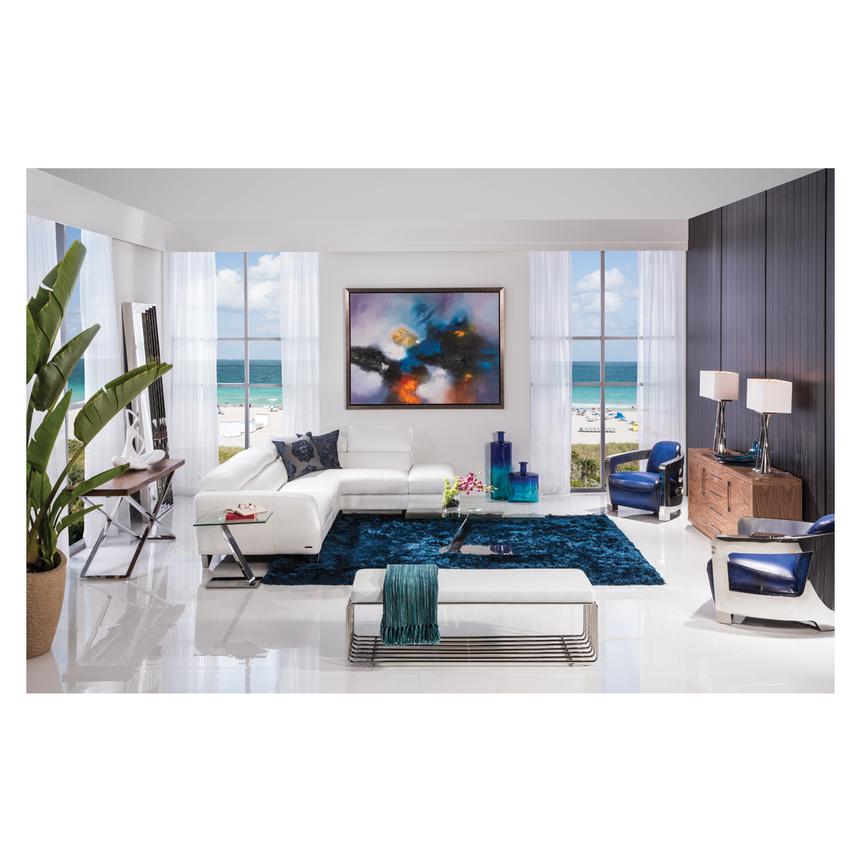 Sparta White Leather Sofa W Right Chaise El Dorado Furniture Sparta White Leather Sofa W Right Chaise Alternate Image 2 Of 8 Images
