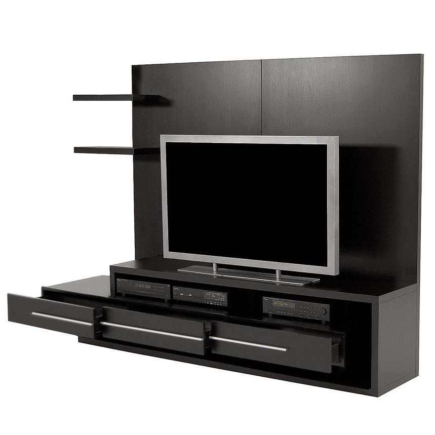 Avanti Dark Oak Wall Unit | El Dorado Furniture Avanti Dark Oak Wall Unit | El Dorado Furniture