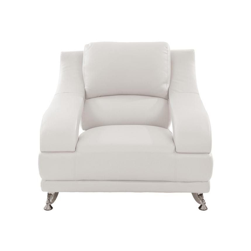 Jedda White Leather Chair El Dorado Furniture