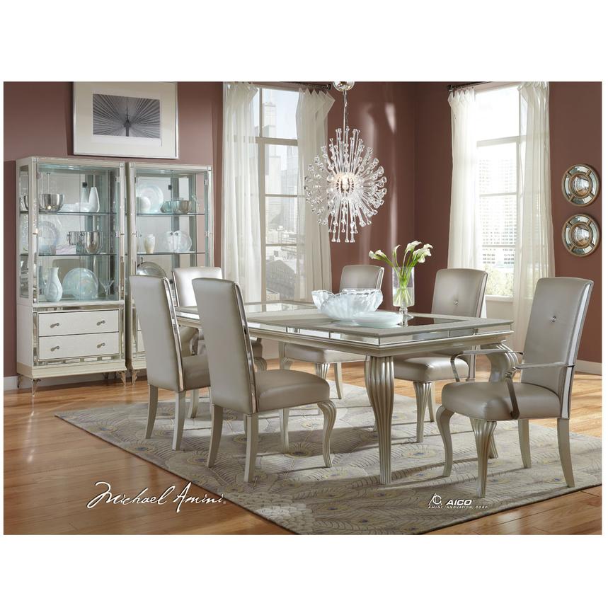 Hollywood Loft Frost Extendable Dining Table El Dorado Furniture