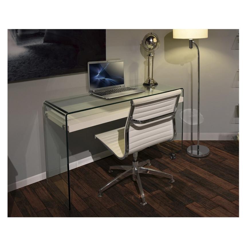 Mirage Desk W Casters El Dorado Furniture Mirage Desk W Casters Alternate Image 2 Of 6 Images