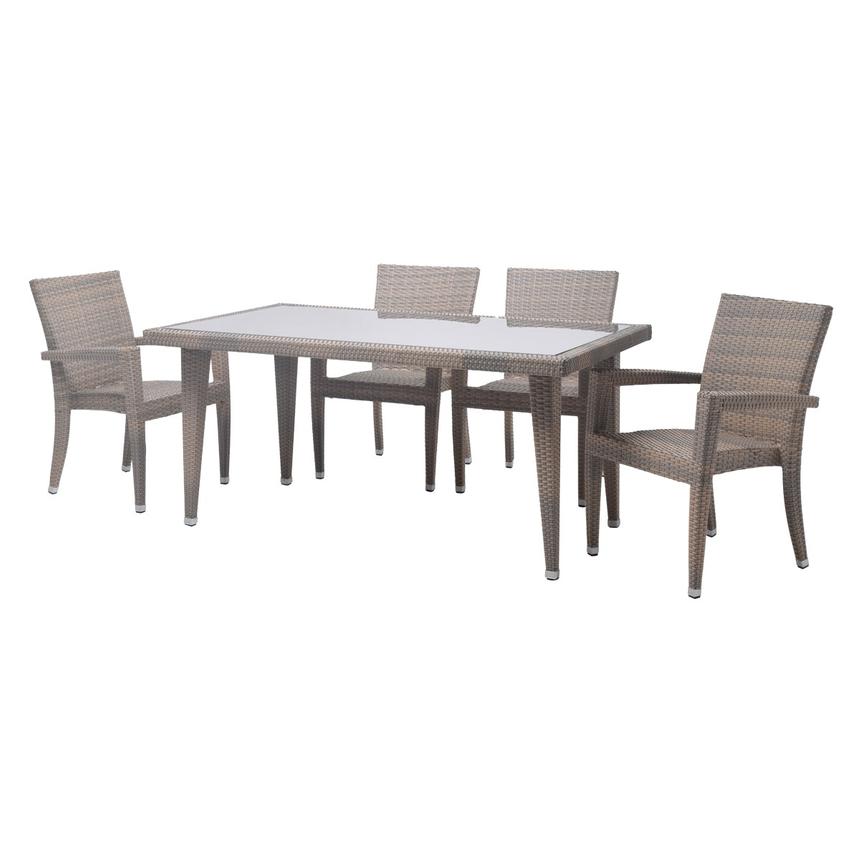Neilina Brown 5Piece Patio Set El Dorado Furniture