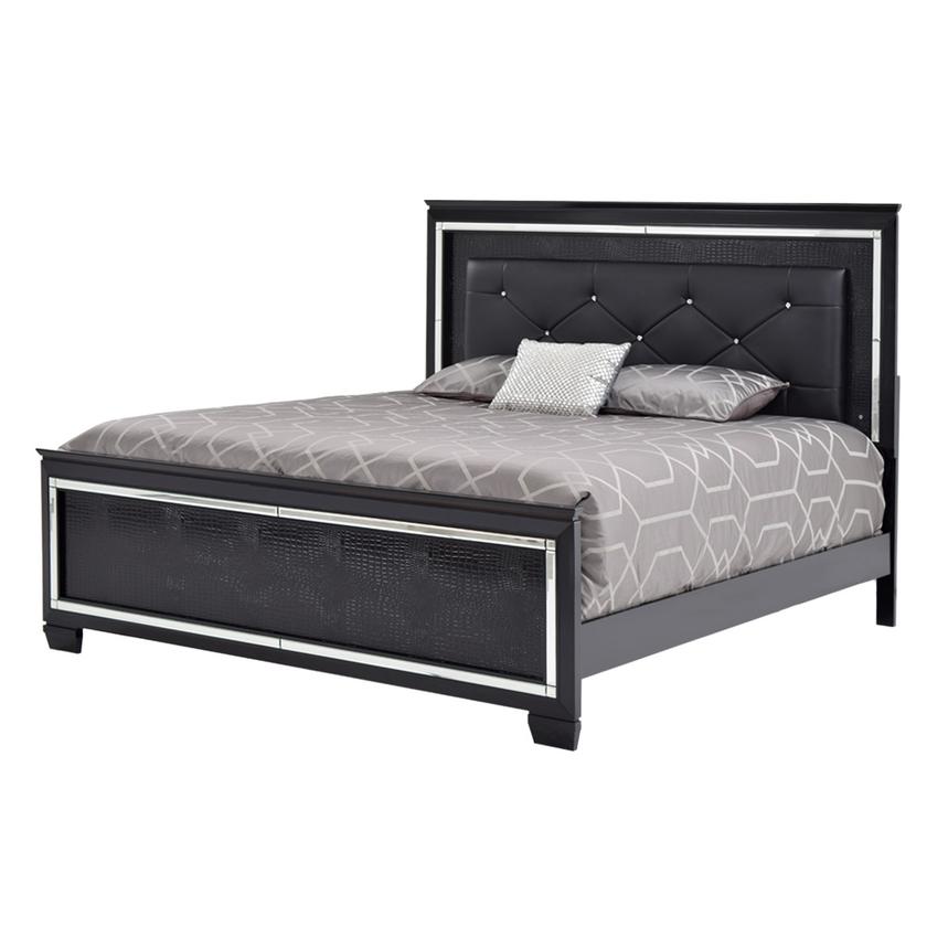 Isabel Black Queen Panel Bed El Dorado Furniture Isabel Black Queen Panel Bed Alternate Image 2 Of 7 Images