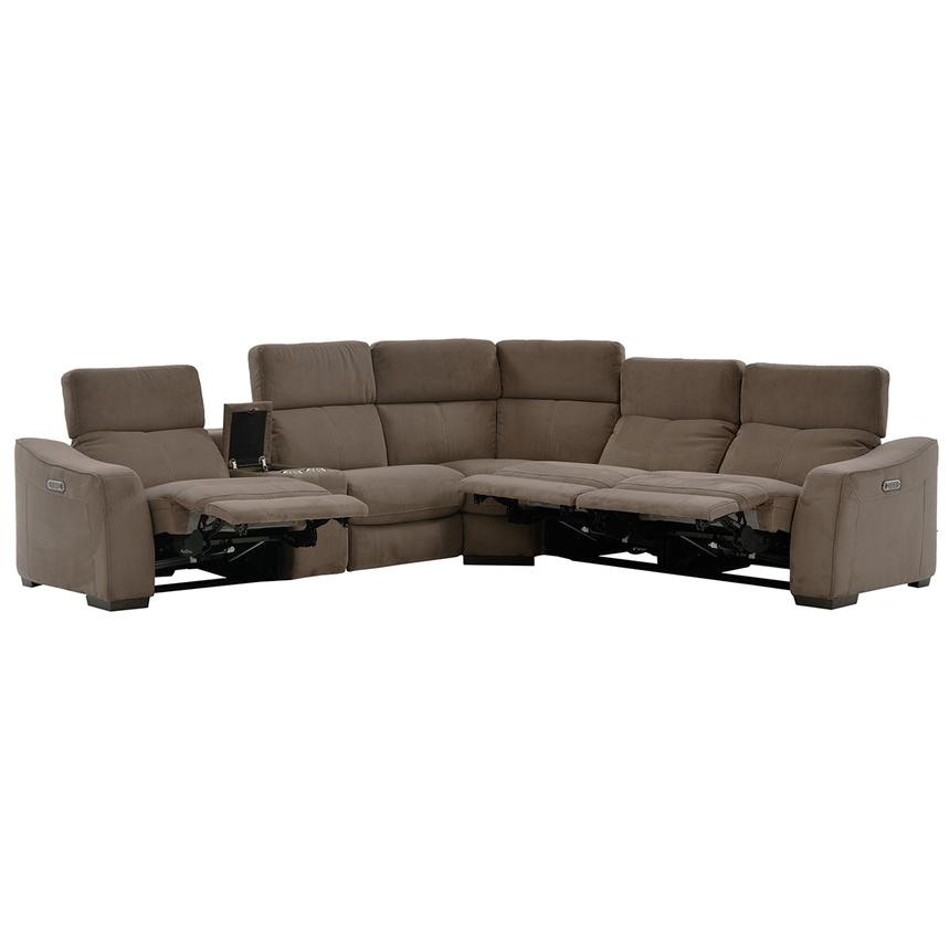 Jameson Brown Motion Sofa W Right Left Recliners El Dorado Jameson Brown Motion Sofa W Right Left Recliners Alternate Image 2 Of
