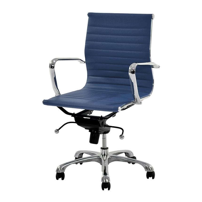 Watson Blue Low Back Desk Chair El Dorado Furniture Watson Blue Low Back Desk Chair Alternate Image 2 Of 7 Images