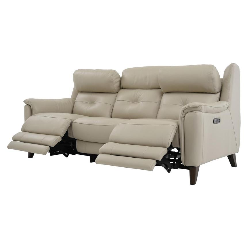 Mayte Cream Power Motion Leather Sofa El Dorado Furniture