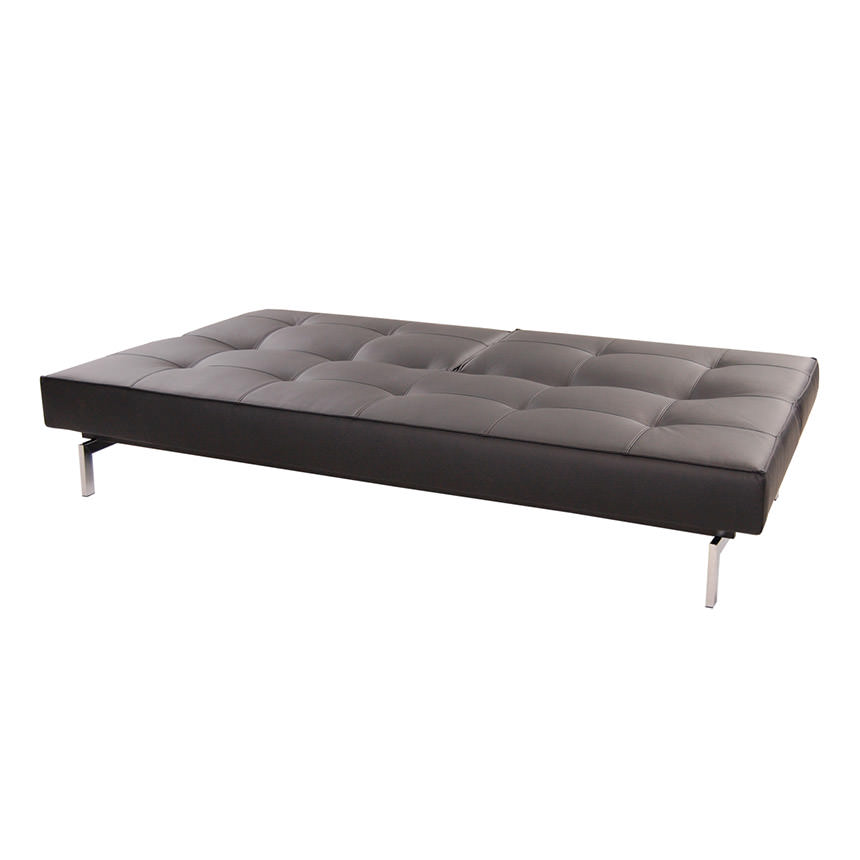 Split Back Black Futon El Dorado Furniture