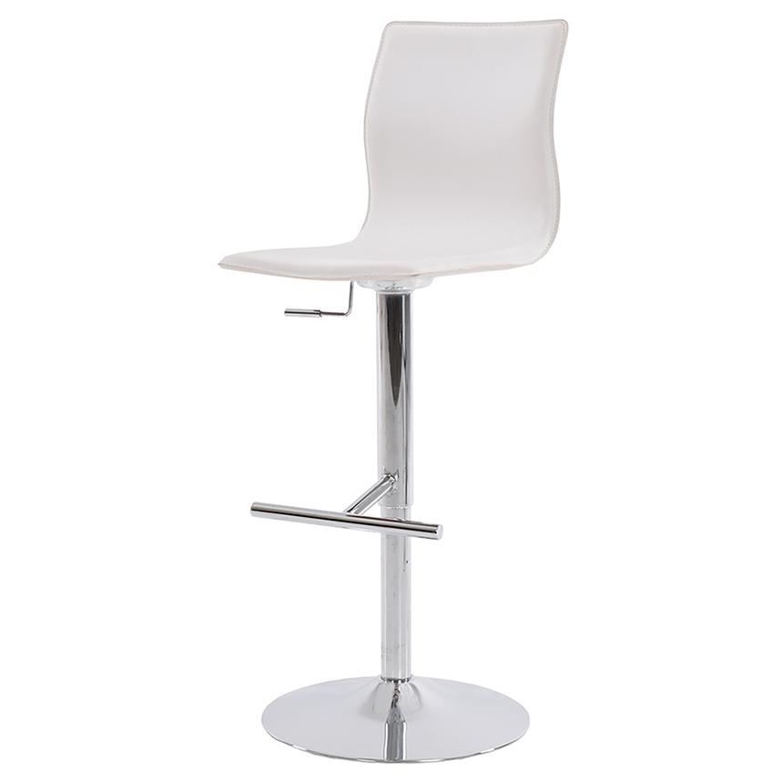 Evolution White Adjustable Stool
