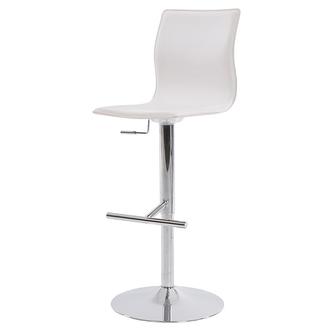 Evolution White Adjustable Stool