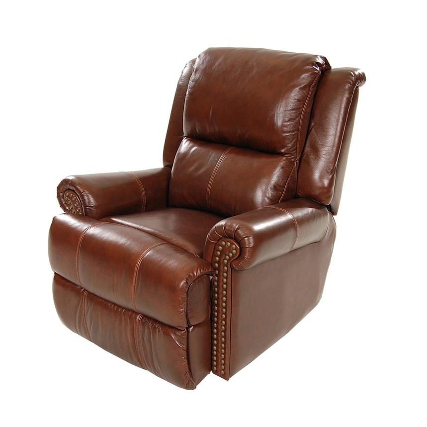 Mount Brown Leather Power Recliner El Dorado Furniture