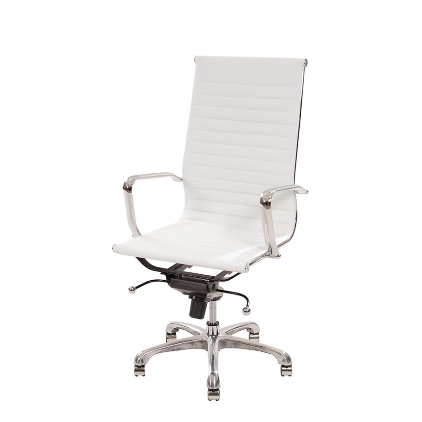 Watson White High Back Desk Chair | El Dorado Furniture