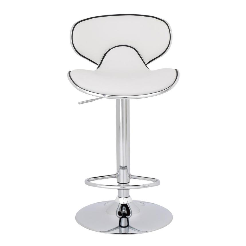 Clipper White Adjustable Stool  main image, 1 of 8 images.