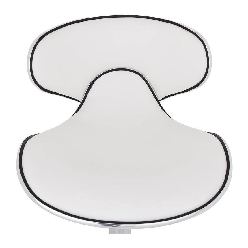 Clipper White Adjustable Stool | El Dorado Furniture