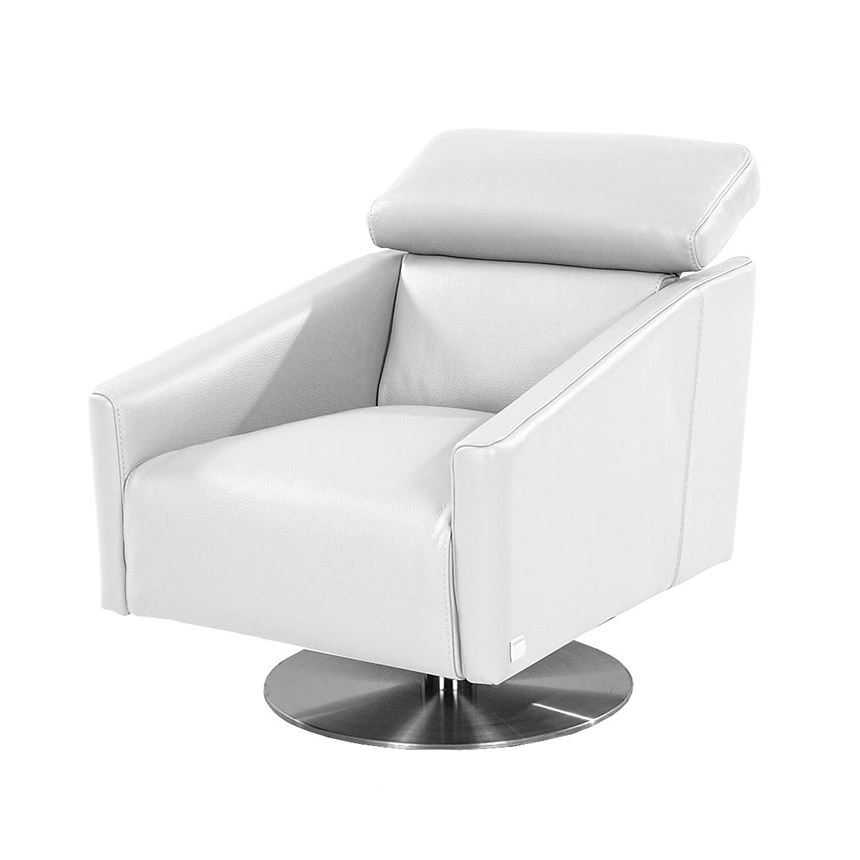 Div Leather Swivel Chair
