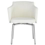 Dusty White Arm Chair  alternate image, 4 of 7 images.