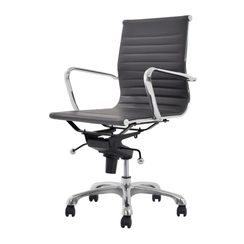 Watson Gray Low Back Desk Chair | El Dorado Furniture