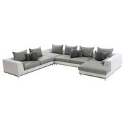 Hanna Sectional Sofa w/Right Chaise  main image, 1 of 9 images.