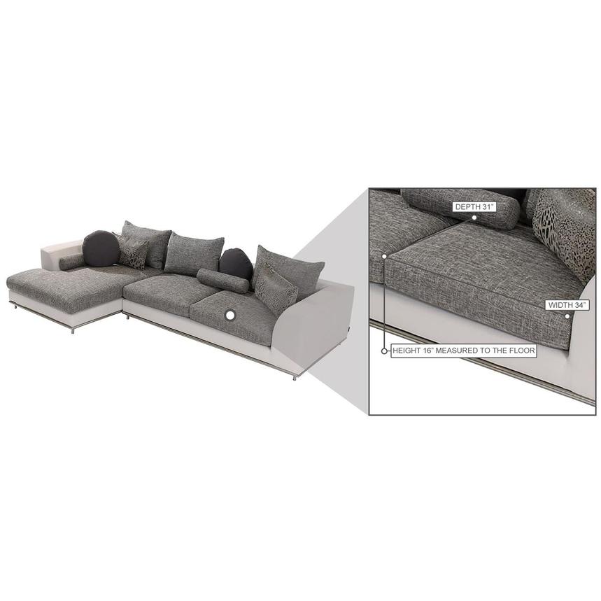 Hanna 2-Piece Sectional Sofa w/Left Chaise  alternate image, 10 of 10 images.