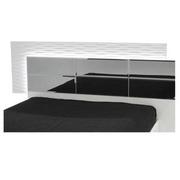 Manhattan White Mirrored Queen Platform Bed  alternate image, 4 of 4 images.