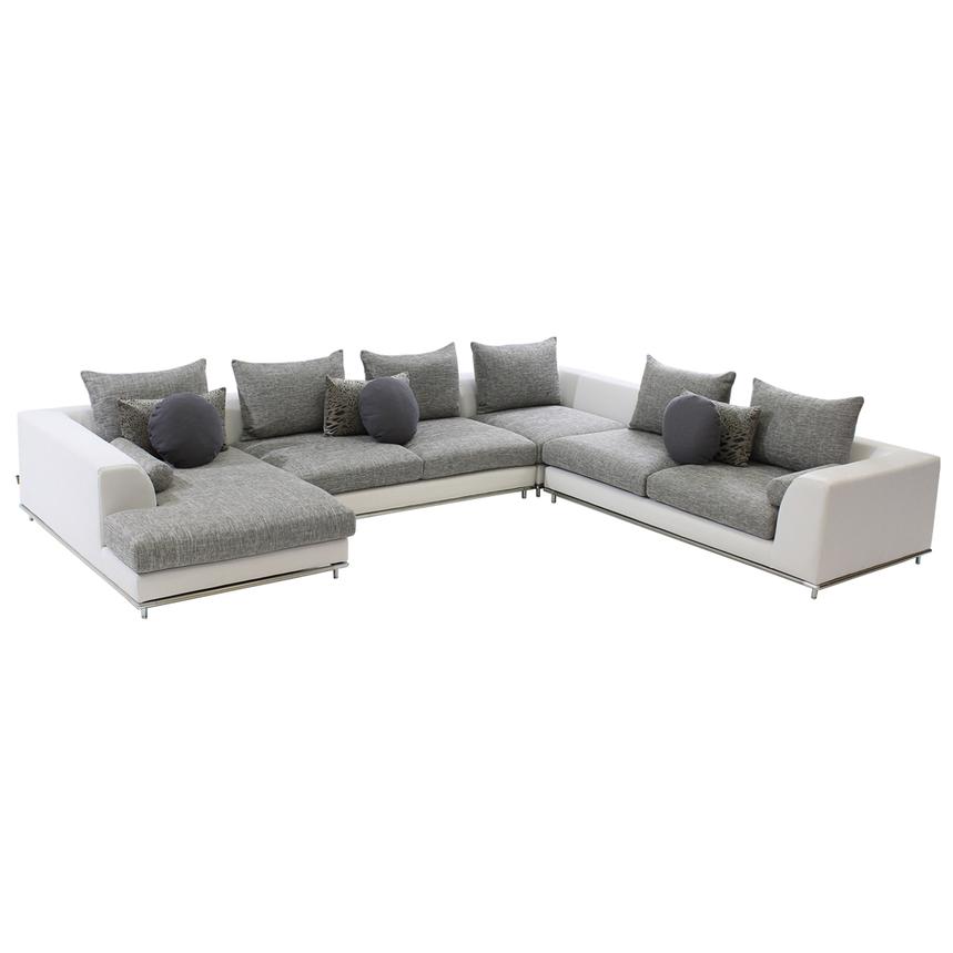 Hanna Sectional Sofa w/Left Chaise  main image, 1 of 9 images.