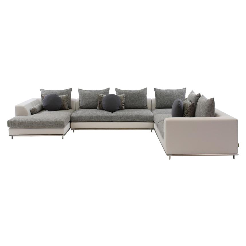 Hanna Sectional Sofa w/Left Chaise  alternate image, 5 of 9 images.