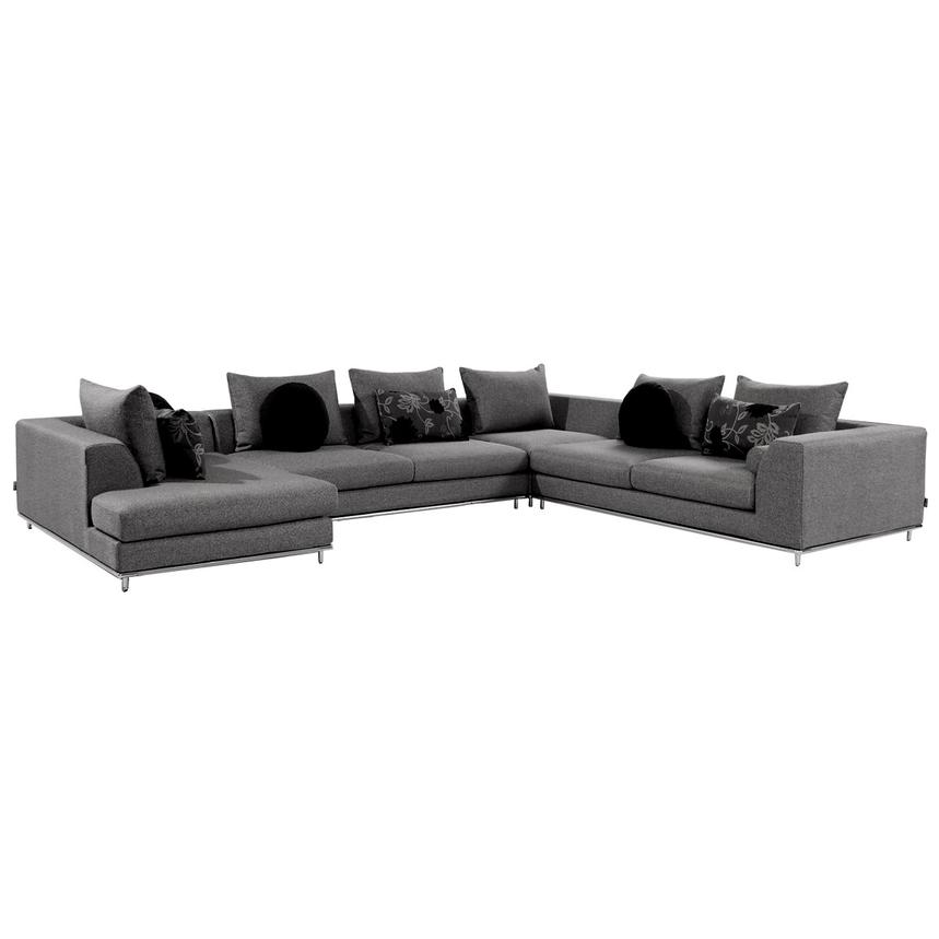 Henna Sectional Sofa w/Left Chaise  main image, 1 of 8 images.