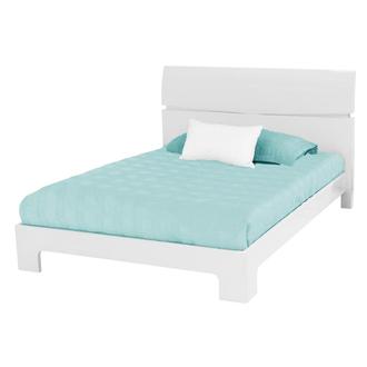 Brighton White Queen Platform Bed
