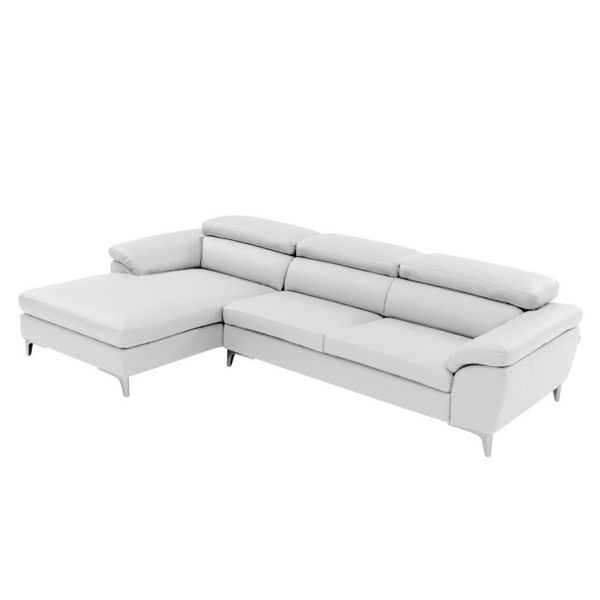 Costa White Corner Sofa w/Left Chaise El Dorado Furniture