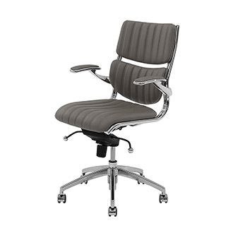 Bell Gray High Back Desk Chair El Dorado Furniture