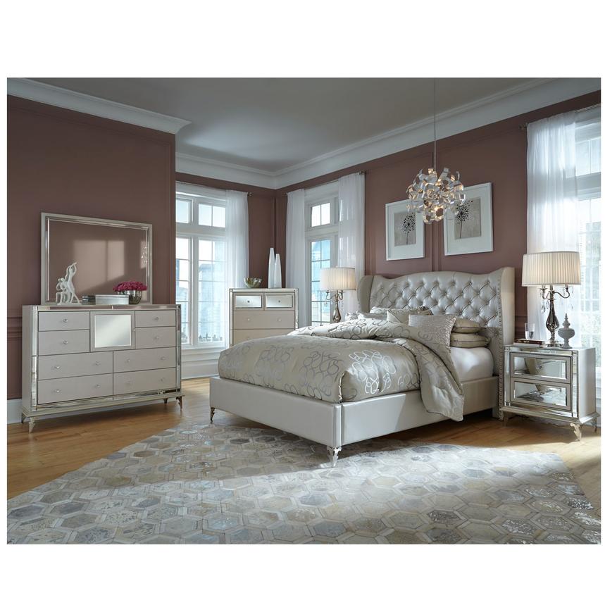 Hollywood Loft Frost Queen Platform Bed