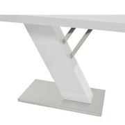 Linden White Rectangular Dining Table  alternate image, 5 of 5 images.