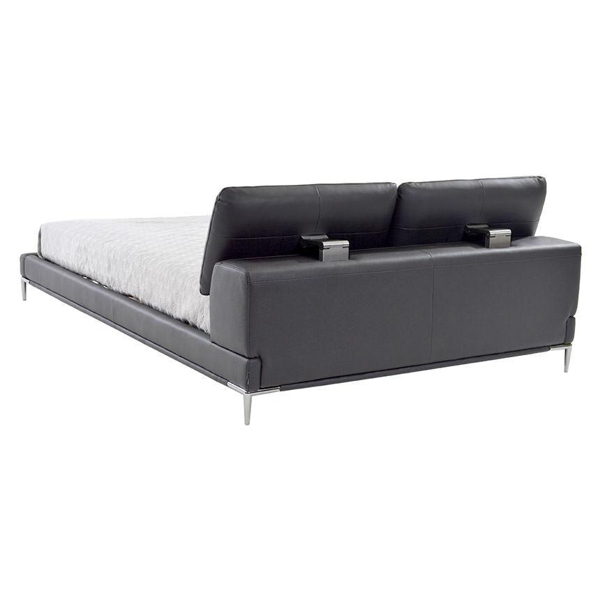 Ella Gray Queen Platform Bed  main image, 1 of 8 images.