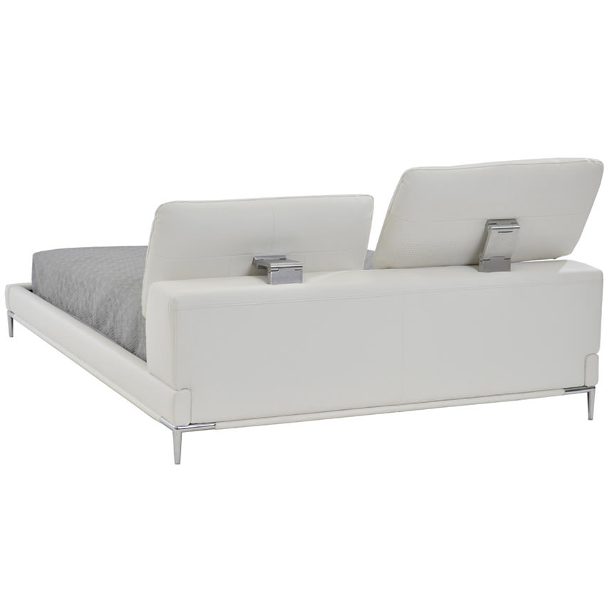 Ella White Queen Platform Bed main image, 1 of 8 images.