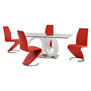 Stop 36/38 Red 5-Piece Dining Set  main image, 1 of 11 images.