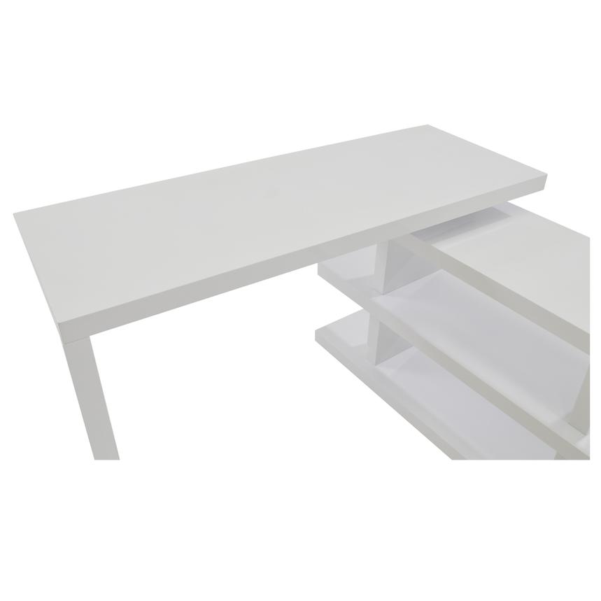 Jax White LShaped Desk El Dorado Furniture