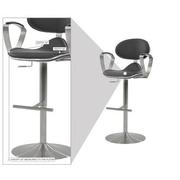 Jaylo Gray Adjustable Stool  alternate image, 9 of 9 images.