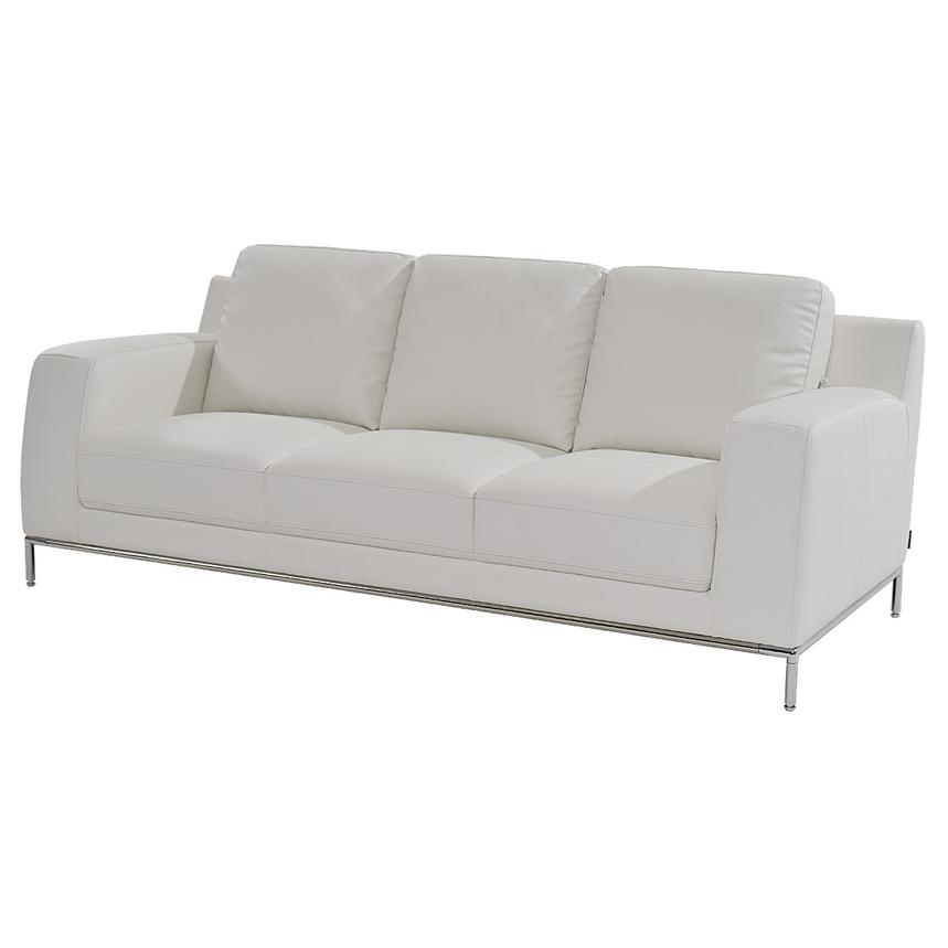 Cantrall White Sofa  main image, 1 of 9 images.