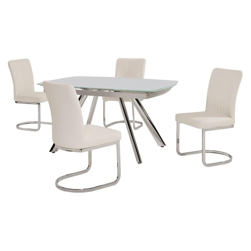 Alina White 5-Piece Dining Set  main image, 1 of 13 images.