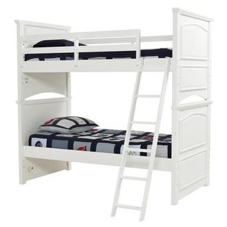 Kailee White Twin Over Twin Bunk Bed