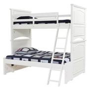 Kailee White Twin Over Full Bunk Bed  main image, 1 of 7 images.