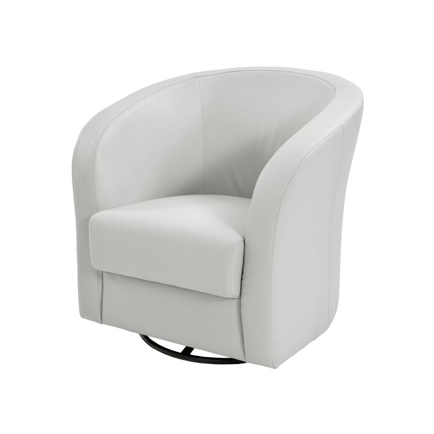 Delia White Accent Chair  main image, 1 of 6 images.