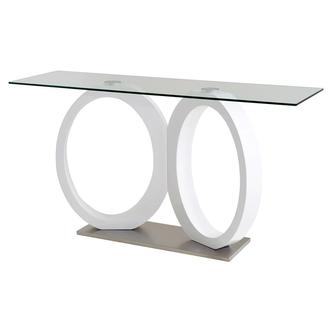 Stop 36 White Console Table