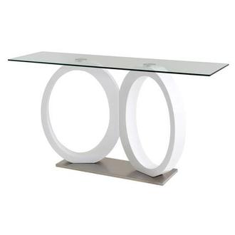 Stop 36 White Console Table
