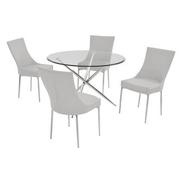Patricia White 5-Piece Dining Set  main image, 1 of 7 images.