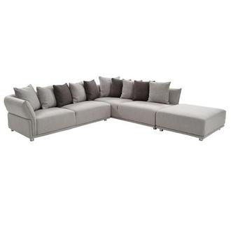 Alonzo Gray Sectional Sofa w/Ottoman