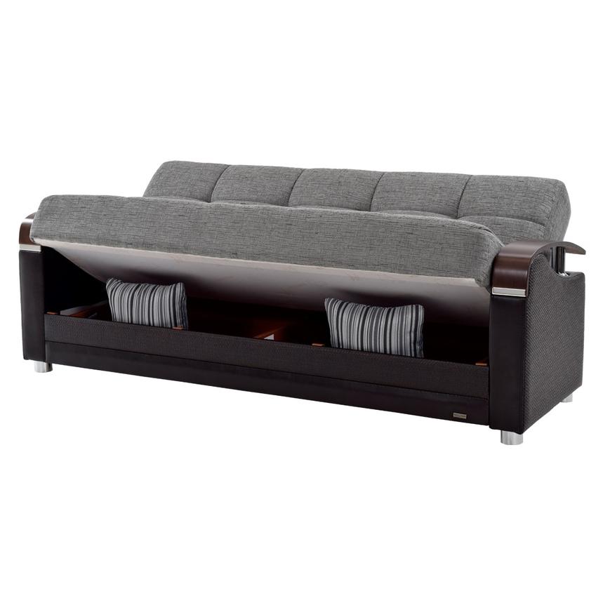 Peron Gray Futon Sofa El Dorado Furniture