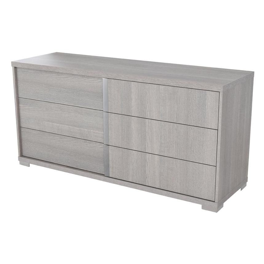 knee length dresses for ladies Thalia Concave Double Six Drawer Dresser, Silver Oak