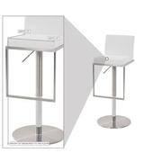 Brisa White Adjustable Stool  alternate image, 7 of 7 images.