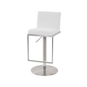 Brisa White Adjustable Stool  alternate image, 2 of 7 images.