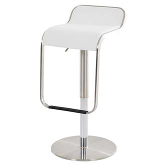 Binx White Adjustable Stool